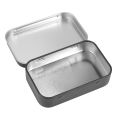 fasdaga 2X 95x60x21mm Black Tin Box Black Metal Box With Matte Candy Box Small Box. 