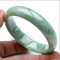 Chinese Beautiful Natural Green Jade Gems Bangle Bracelet Fashion Green Stone Jade Bracelets Bangle for Women. 