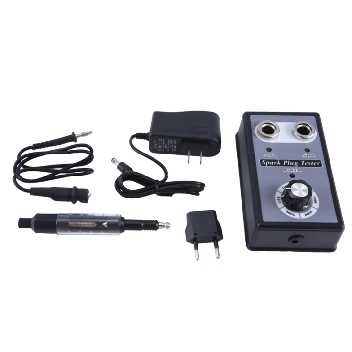 Adjustable Dual Hole Sparking Plug Tester Spark Tester Diagnostic Tool for Car Motorcycle Ignition Coil Checker Spark