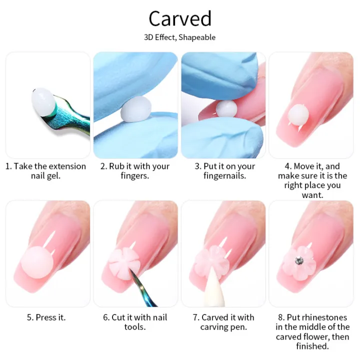 LILYCUTE%208ML%20Non%20Stick%20Hand%20Extension%20Hard%20Gel%20Nail%20Polish%20For%20DIY%203D%20Carving%20Flower%20Modeling%20Nail%20Art%20Shaping%20Solid%20Gel%20Varnish%20-%20Image%206