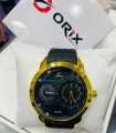*Orix * Rubber Belt Gent Watch Quartz Machine Random Color. 