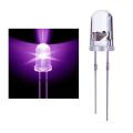 10Pcs 5Mm IR LED Infrared Light Emitting Diode & 100Pcs 5Mm Round Purple Uv Led Diode Led Light Lamp Purple Color. 