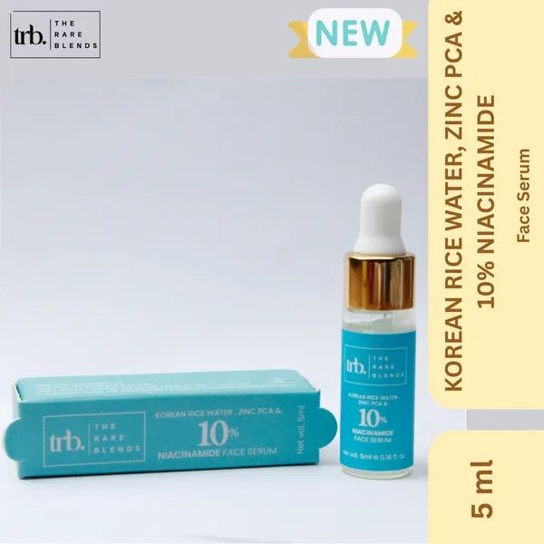 Trb. The Rare Blends Korean Rice Water, Zinc PCA & 10% Niacinamide Face Serum - 5ml