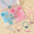 Nechibaby- Children DIY Handmade Beaded Toys Girls Jewelry Making Kit Toys Beads Crafts Making Bracelet Necklace Toys Kids Creative Gifts. 