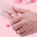 Fashion Lucky Gold Transfer Bead Ring Black Red Rope Braided Jewelry Accessories Couple Ring Good Luck Ring. 