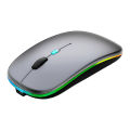 Dual Rechargeable Bluetooth and 2.4G Wireless Mouse 2 in 1 Mouse. 