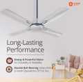 Orient Electric Quadro Ornamental 1200mm | 4 Blade, Premium BEE Star Rated High Speed Decorative Ceiling Fan l 2 Years Warranty. 