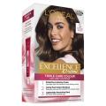 LOreal Paris Excellence Creme Hair Color - 5 Natural Brown/Light Brown (72ml+100g). 