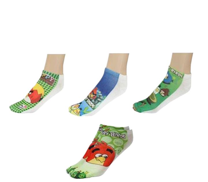 Pack of 6 Pairs of Angry Bird Socks for Kids (SKH-9)