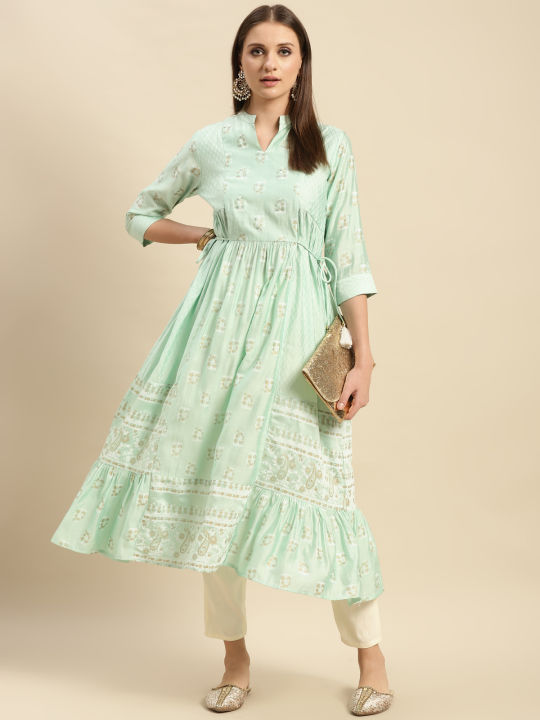 Kiva%20Printed%20Calf%20Length%20Partywear%20Flared%20Kurtha%20for%20Women%20-%20Image%206