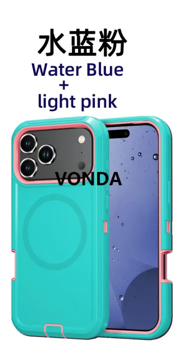 VONDA%20Otter%20Armor%20Box%20Shockproof%20Defender%20for%20Magsafe%20Phone%20Cases%20For%20IPhone%2017%20Pro%20Max%2017Air%20Magnetic%20Anti-Drop%20Hard%20Cover%20with%20Clip%20Affordable%20-%20Image%207