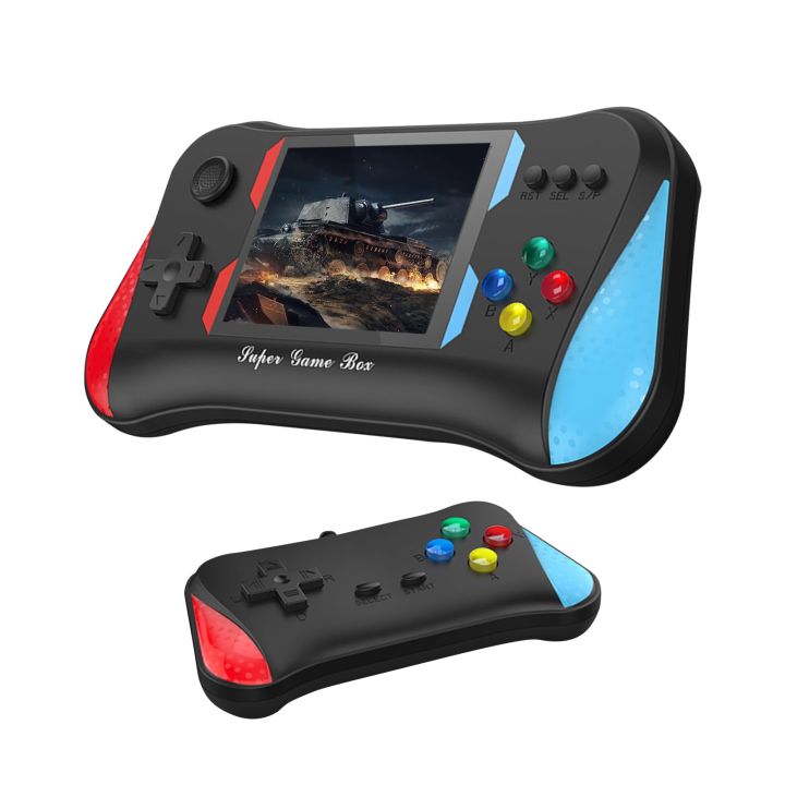 X7M 3.5 inch Game Console Built-in 500+ Video Games TV Support with AV Cable Output and 1 Joystick Rechargeable Game Box