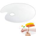 ProArt Transparent Acrylic Palette 14 x 9 Inches, Oval Shape (For Oil And Acrylics) - Palette For Painting |. 
