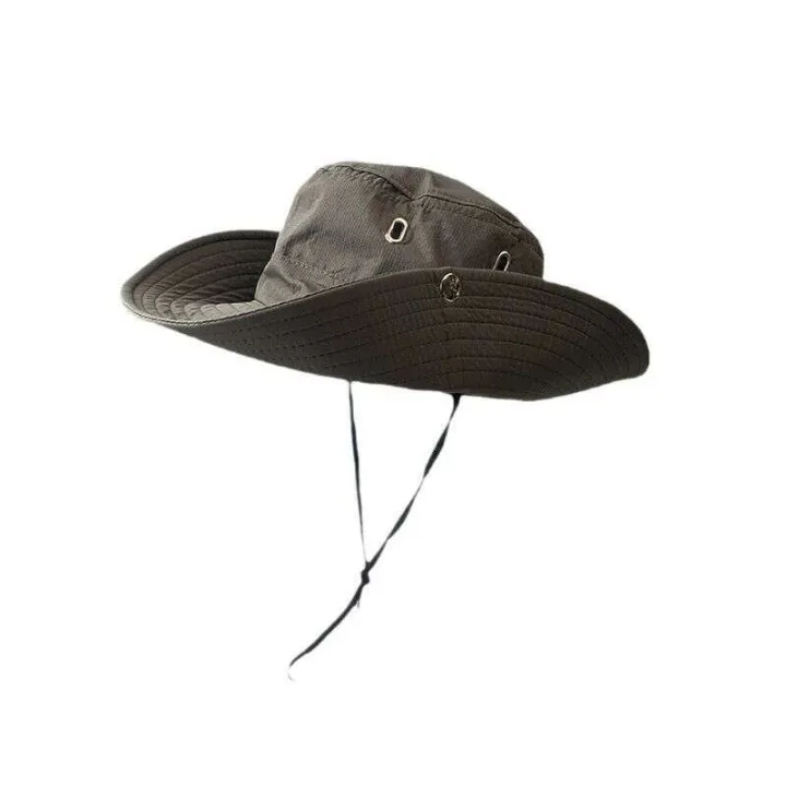 Foamgirl%20Outdoor%20Hiking%20Mens%20Fisherman%20Womens%20Mountain%20Style%20Camping%20Drawstring%20Sunshade%20Sun%20Hat%20Trekking%20Protection%20-%20Image%205