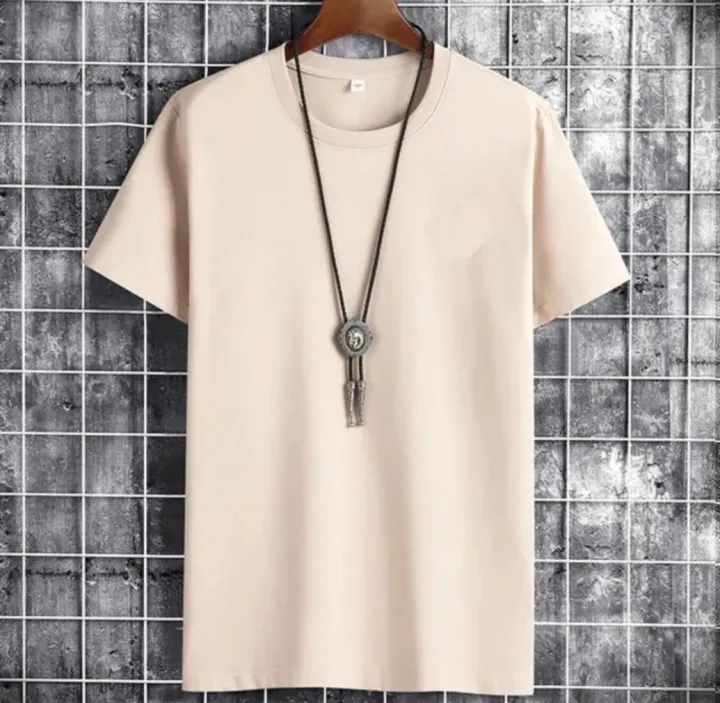 Round Neck Soft Feel Cotton T-shirt For Men