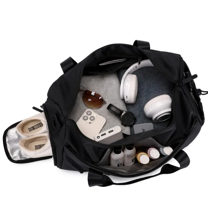 Everesco%20Eveo%20Optimo%2028L%20Duffel%20Bag%20For%20Men%20Waterproof%20Gym%20Travel%20Bag%20With%20Shoe%20Compartment%20Black%20-%20Image%204