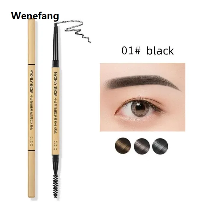 Wenefang%20Small%20Gold%20Bar%20Eyebrow%20Pencil%20Waterproof%20and%20Sweatproof%20Non-decolorizing%20Lasting%20Ultra-fine%20Core%20Female%20Gray%20Brown%20-%20Image%208