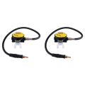 (GREH) 2X Scuba Diving Diver Regulator Diving Snorkel Tube Snorkeling Equipment Pressure Reducer 2Nd Yellow. 