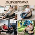 Air Sofa 2 In 1 Ultra Lounge Inflatable Sofa Chair And Ottoman, 1 Seater Inflatable Sofa with Household Air Pump, Couch Chair with Footstool for Indoor & Outdoor in Living room, Bedroom, Reading room Office, Balcony, Garden, Courtyard, Multicolor - Shophi. 