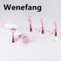 Wenefang 5Pcs Chess Borad Magnetic Nail Tips Practice Display Stand Set Acrylic New style Nail Art Holder UV Gel Polish Showing Shelf for Manicure. 