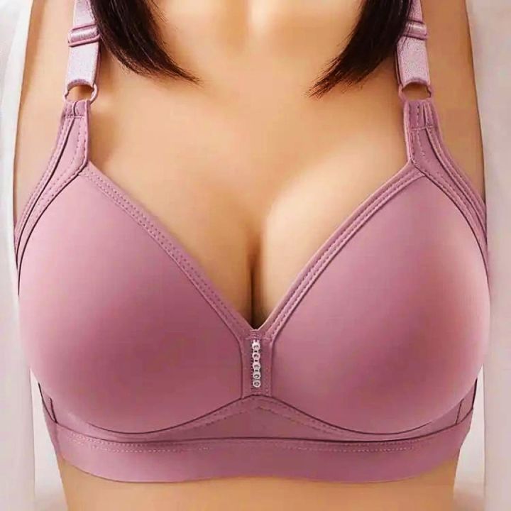Comfortable%20Women's%20Foam%20Bra%20Soft%20Underwear%20Cotton-like%20Breathable%20Wireless%20Seamless%20Push%20up%20Bra%20Set%20-%20Image%204