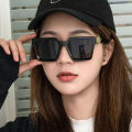 Square Full Black Sunglasses for Women - Korean Style Eyewear with CR-39 Lenses - Women's Black Sunglasses. 