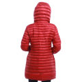 MSU Red Long Silicon Winter Jacket For Women. 