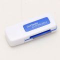 All in One - USB 2.0 SD USB Card Reader for SD, SDHC, Mini SD, Micro SD, MS and M2 memory cards. 