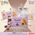 Bauli Moonfils Croissants Combo Pack | Strawberry, Chocolate & Vanilla Creme Filled Croissants | Imported Snack Nepal. 