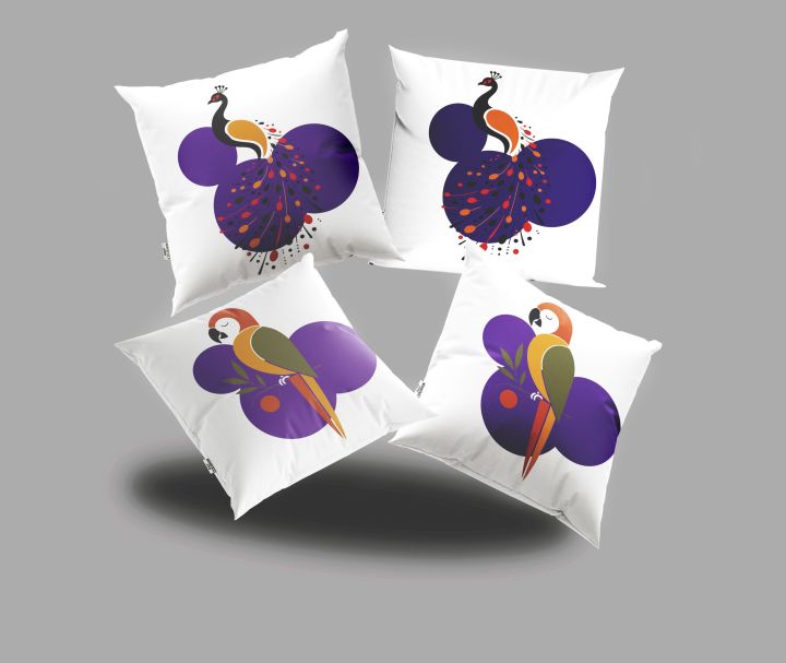 Peacock%20&%20Parrot%20Printed%20Decorative%20Cushion%20Covers%20with%20Fillings%E2%80%93%20Set%20of%204%20-%20Image%203