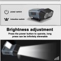 High Lumens Ultra Bright LED Hat Clip Light Portable Waterproof Head Torch Flashlight Stepless Dimmable Adjustable Hanging Camping Light Outdoor. 