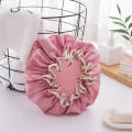fasdaga 2 Pcs Women'S Waterproof Hat Bathing Long Hair Bathing Headgear Hair Cover Oil Fume Dry Hair Cap, Pink & Champagne. 