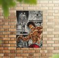Baki Hanma - Artistic Montage Wall Poster |Exclusive Release | Wall Posters to Decor your Room | A4 Size | Wall Posters Collection. 