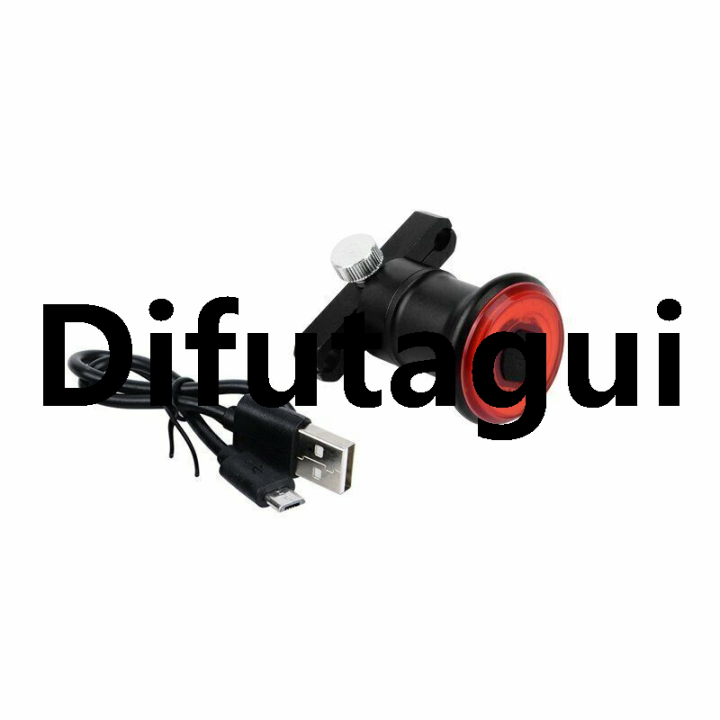 Difutagui Portable Bicycle tail light Easy installation Waterproof Intelligent Brake induction warning tail New style light Rechargeable Cycling bicycle light for Night cycling Road safety Outdoor adventures Bike
