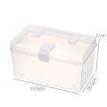 Plastic Storage Box Medical Box Organizer Multi-Functional Portable Medicine Cabinet Family Emergency Kit Box With Handle. 