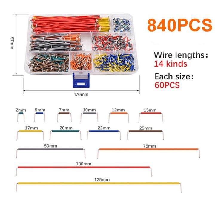 840Pcs%20Durable%202-125%20mm%20Breadboard%20Jumper%20Wire%20Kits%2014%20Lengths%20Assorted%20Pure%20Copper%20Jumper%20Wire%20Cables%20Assortment%20Solderless%20Breadboard%20Wires%20Arduino%20or%20Raspberry%20Pi%20-%20Image%202