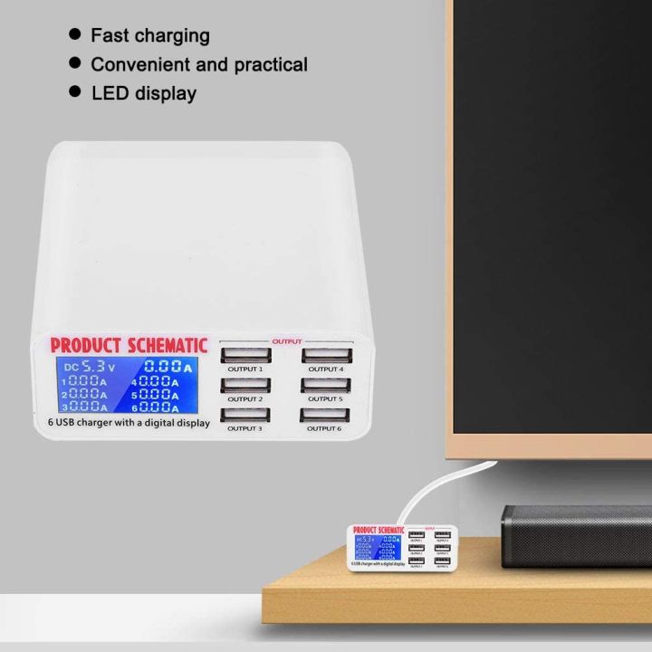 Quick%20Charge%203.0%206Port%20USB%20Fast%20Charging%20Dock,%20Strong%20Compatibility%20USB%20Charger,%20Multi%20Port%20USB%20Wall%20Charger,%20LCD%20Display%20ligent%20IC%20Auto%20Detect%20Tech%20-%20Image%208