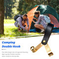 SuperRide Portable Double-sided Hook Portable Heavy Duty Bungee Cord Hooks for Outdoor Activities Camping Hiking Travel Camping Hook. 