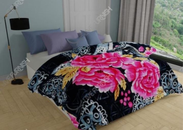 Korean%20Embossed%203D%20Printed%204%20Kg%20Double%20Bed%20Super%20Soft%20Blanket%20-%20Image%202