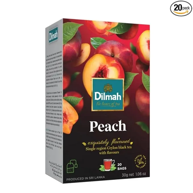 Dilmah%20Peach%20Flavoured%20Tea%20-20%20Individually%20Wrapped%20Tea%20Bags%20-%20Image%202