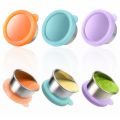 3Pcs 50Ml Salad Dressing Container to Go, Stainless Steel Condiment Containers Cups with Silicone Lids for Bento Box. 