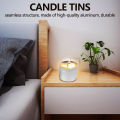 (GGBR) 18 Piece Candle Tin , 4 Oz, Candle Containers for DIY Candle Making,Candle Container,Handmade Candle Making Tools. 