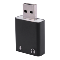 FORIDE 3X 7.1-Channel Aluminum Alloy USB Sound Card Computer External Sound Card USB7.1 Sound Card Analog Sound Card. 