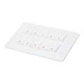White 10 Gang Switch FRLS Switch (3*5). 