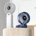 Efficient Cooling Ultra Silent Handheld Fan 5 Speed Rechargeable Battery Mini Portable Fan Brushless Motor Portable Cooling Small Fan Home Use. 