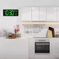 Large Digital Wall Clock 3808 Display With Temperature And Humidity 14.3 Inch LED Numbers For Home Office. 