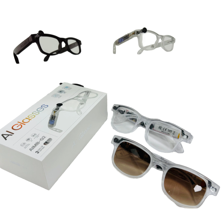 G2 Smart AI Glasses with WiFi Camera | Bluetooth Music & Calling ...