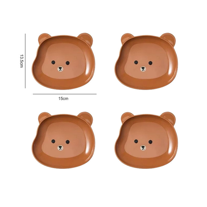 Transparent%20Cute%20Cartoon%20Shape%20Bear%20Spit%20Bone%20Dish%20Desktop%20Trash%20Tray%20-%20Image%202