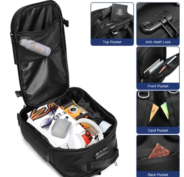 OZUKO%20Anti%20Theft%20Backpack%20USB%20Charging%20Large%20Backpacks%2015.6"%20Laptop%20Backpack%20Waterproof%20Travel%20Bag%20with%20Shoe%20Pocket%20-%20Image%206