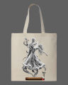 Elegant Couple Dance Printed Tote Bag– Black & White. 